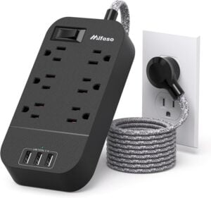 Dorm Power Strip Extension Cord USB